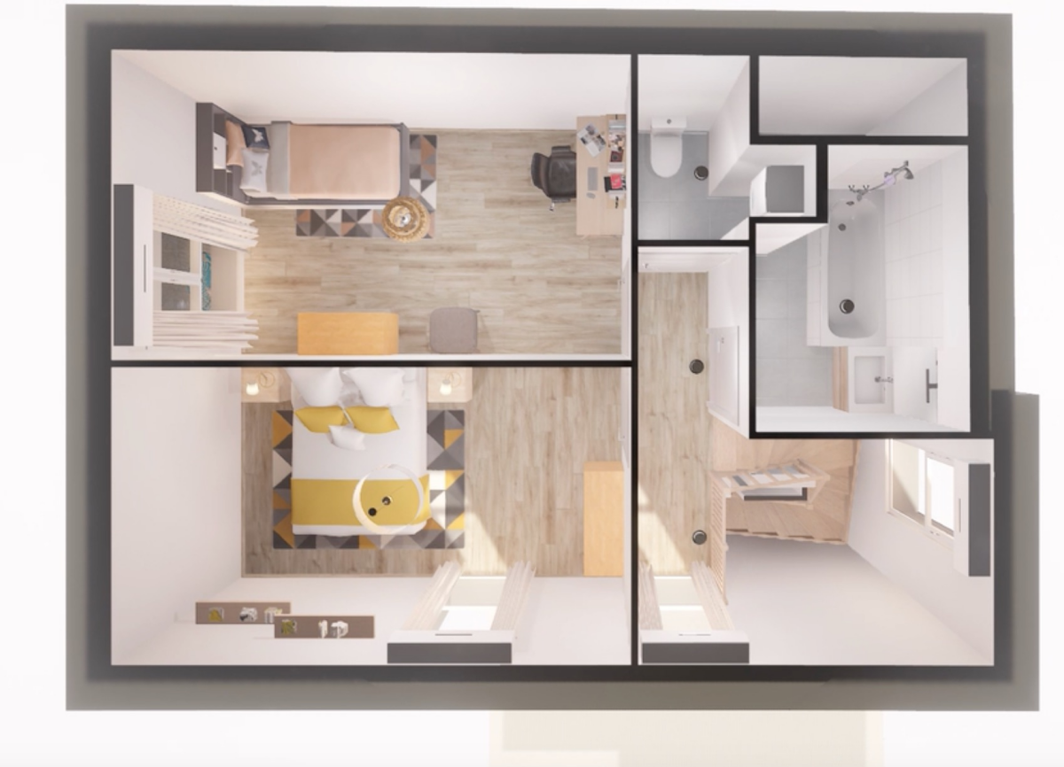Photo 3 : Grand T3 terrasse - Saint-Fons - 74m²