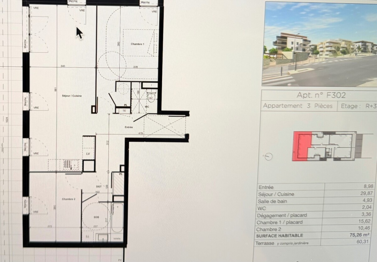 Photo 2 : Appartement - Nîmes - 75m²