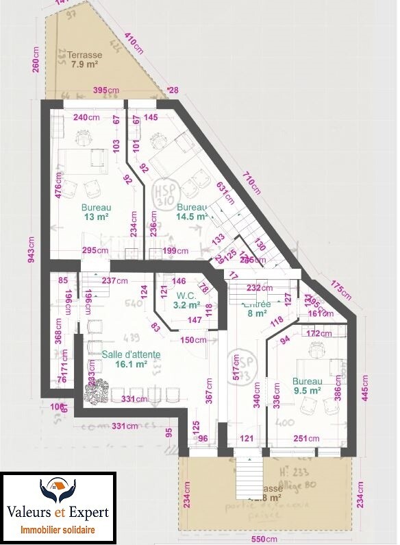 Photo 9 : TB Appartement T3 en duplex avec 2 terrasses - Lille - 95m²