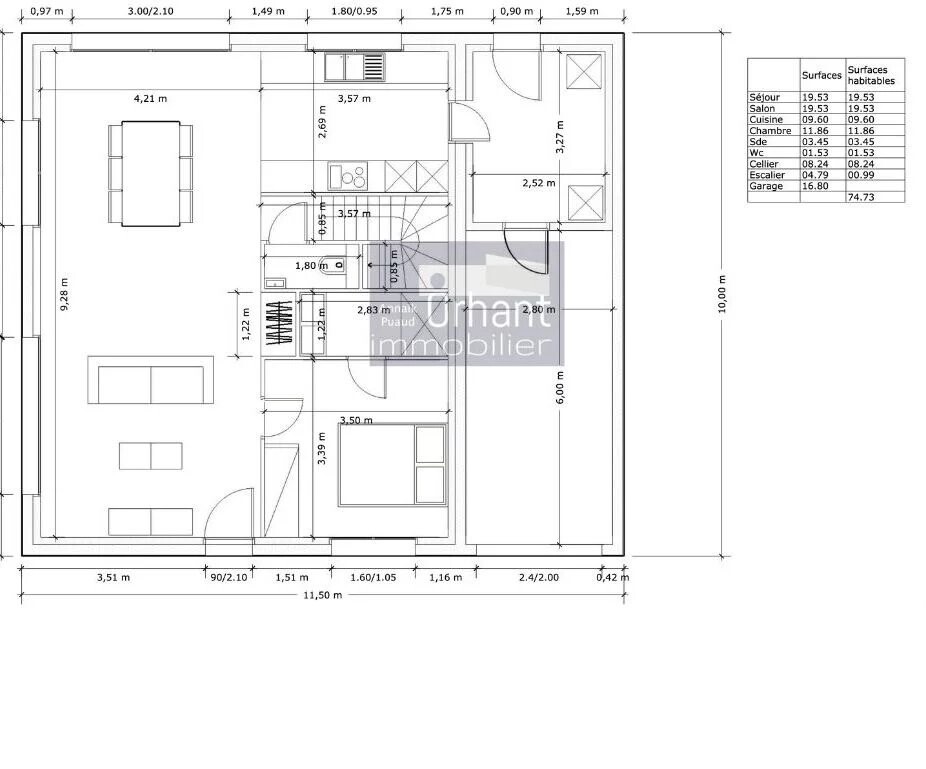 Photo 16 : Maison RE 2020 – 4 Chambres – 6 pièces - Vie de plain-pied