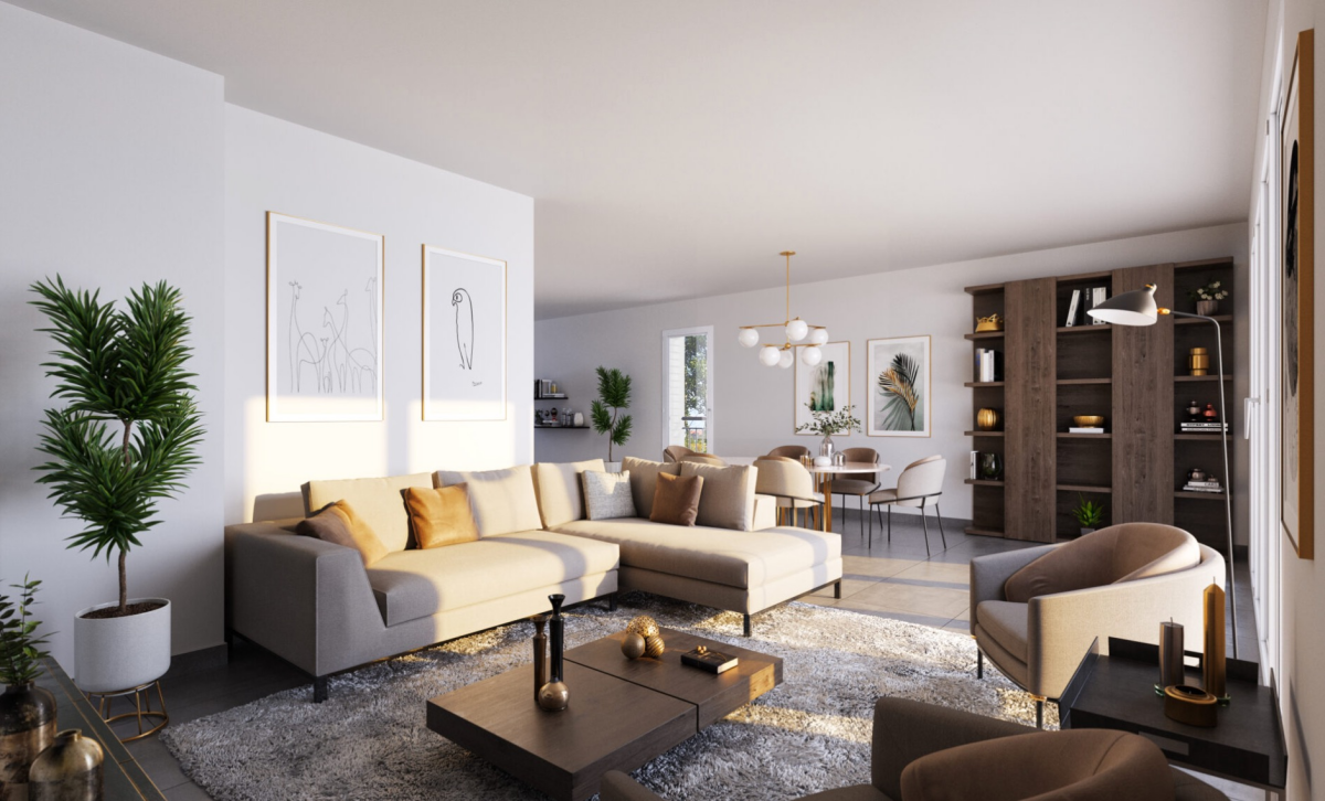 Photo 1 : Grand T3 terrasse  jardin et garage  - Brignais - 73m²