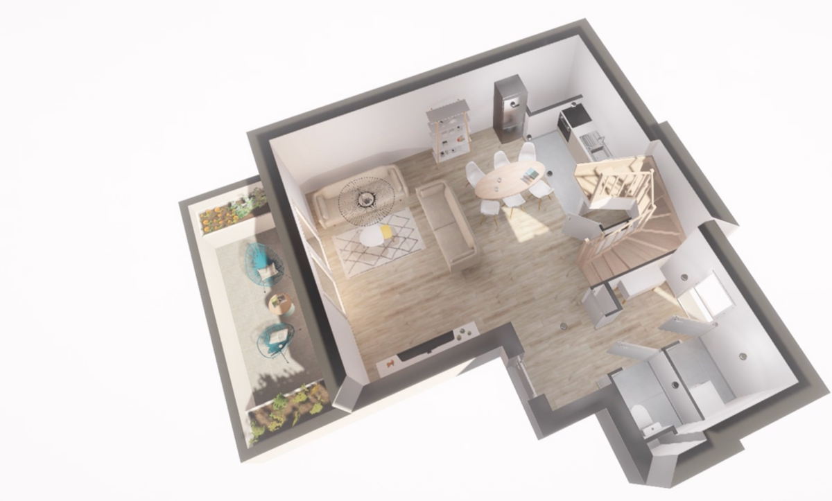 Photo 2 : Grand T3 terrasse - Saint-Fons - 74m²