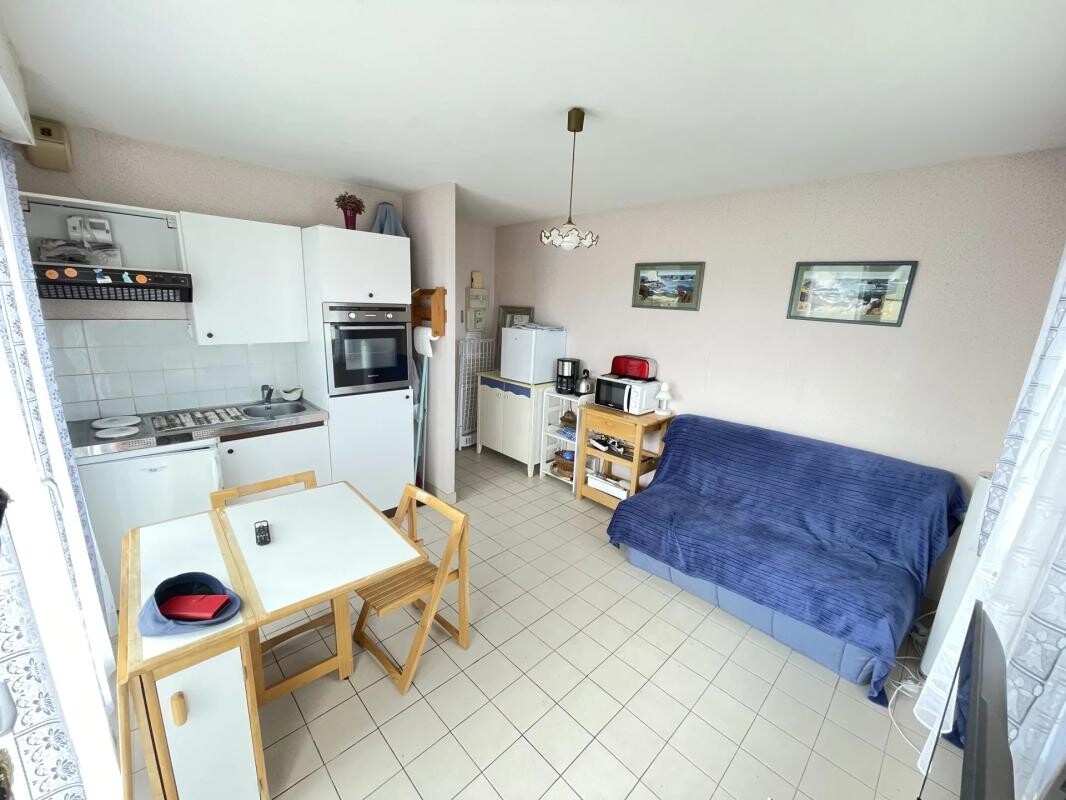 Photo 6 : T1 bis 29,17 m² + Terrasse commune - vue mer - plage 100 m Cave et Pk – 1er étage – Damgan