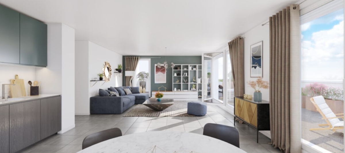 Photo 2 : 4P Villa sur le toit  - Villeurbanne - 112m²