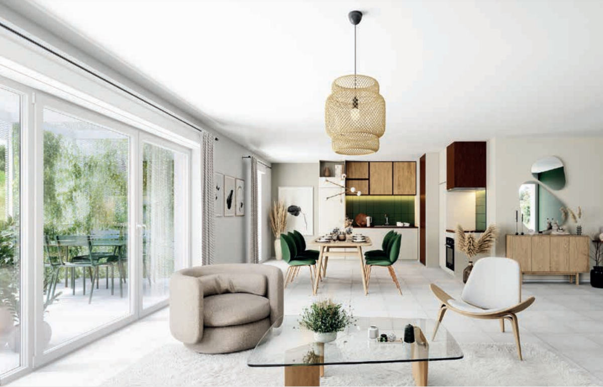 Photo 1 : T4 vue exceptionnelle avec terrasse - Francheville - 87m²