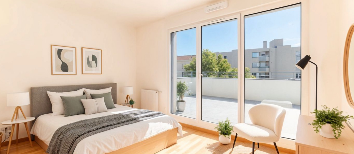 Photo 3 : Grand 3P terrasse dernier étage- Villeurbanne - 69m²