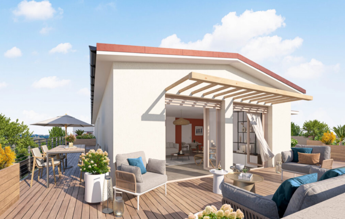 Photo 1 : Dernier étage 109m² – Terrasse ~100m² – Francheville Bourg