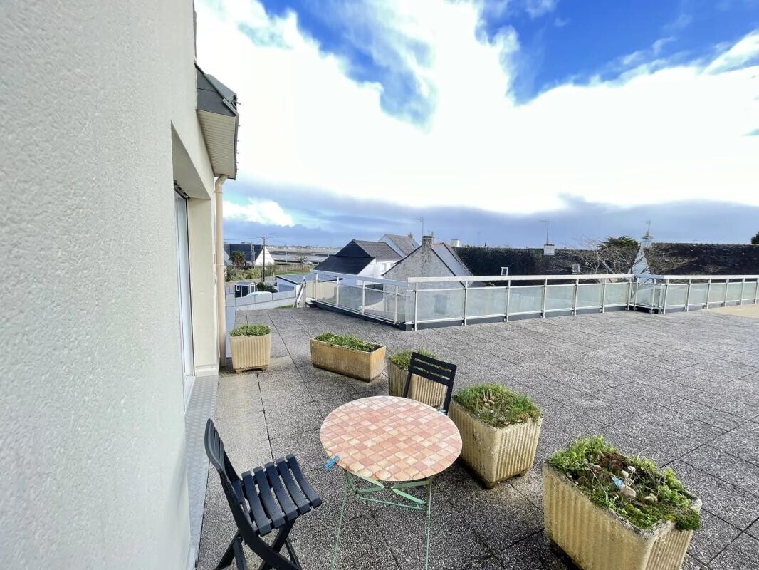 Photo 2 : T1 bis 29,17 m² + Terrasse commune - vue mer - plage 100 m Cave et Pk – 1er étage – Damgan