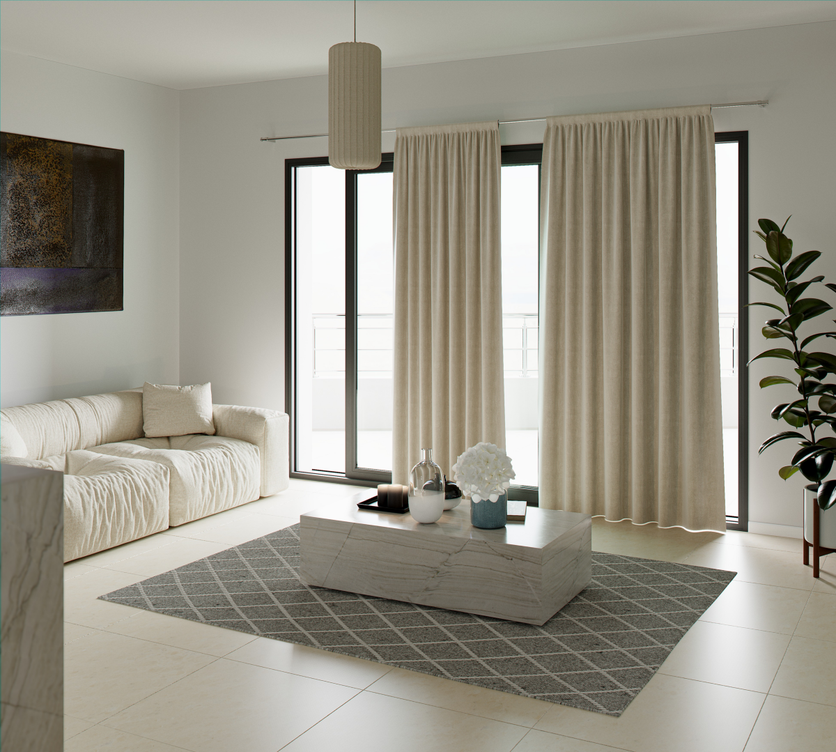 Photo 2 : T3 AVEC TERRASSE DE 21M² ET VUE MER