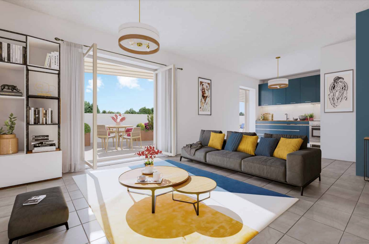 Photo 1 : T4 avec terrasse et garage double- Caluire-et-Cuire - 88m²