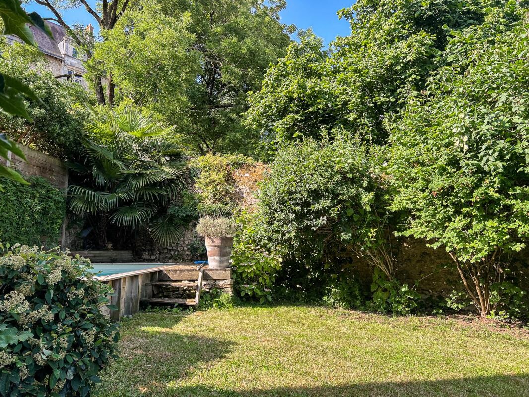 Photo 3 : Rare à Poitiers centre : Maison médiévale avec jardin, pisci