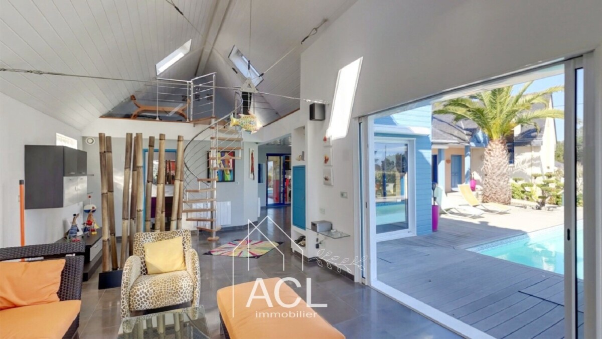 Photo 8 : Maison d’architecte avec piscine à 200 m des plages