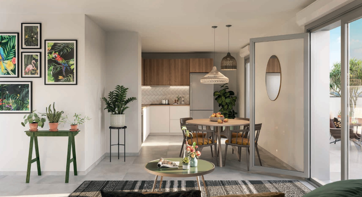 Photo 1 : T2 avec balcon de 10m²- Fontaines-sur-Saône - 40m²