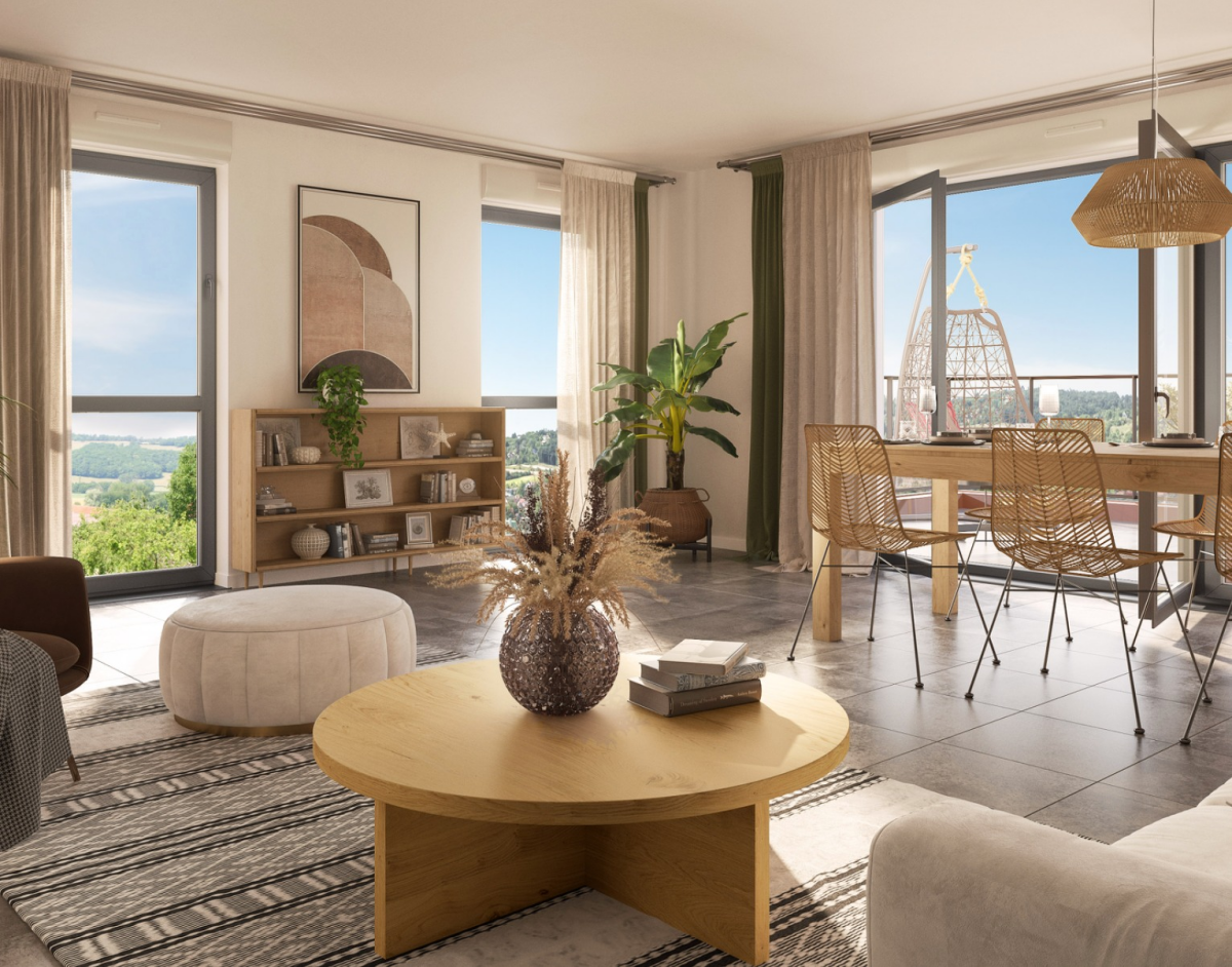 Photo 1 : T5 Toit terrasse parking Brignais -106m²