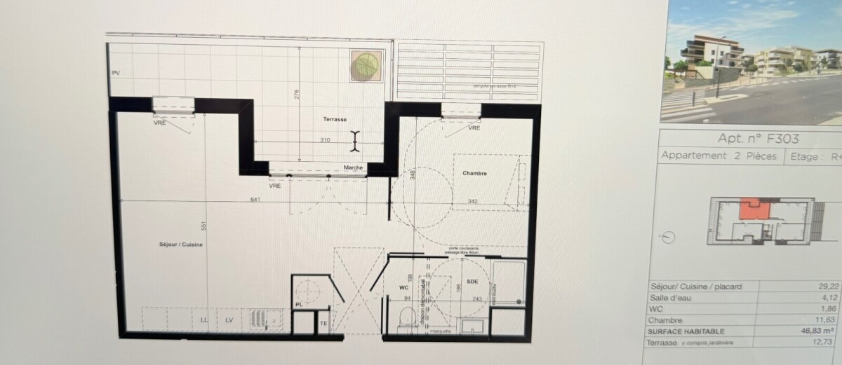 Photo 3 : Appartement - Nîmes - 47m²