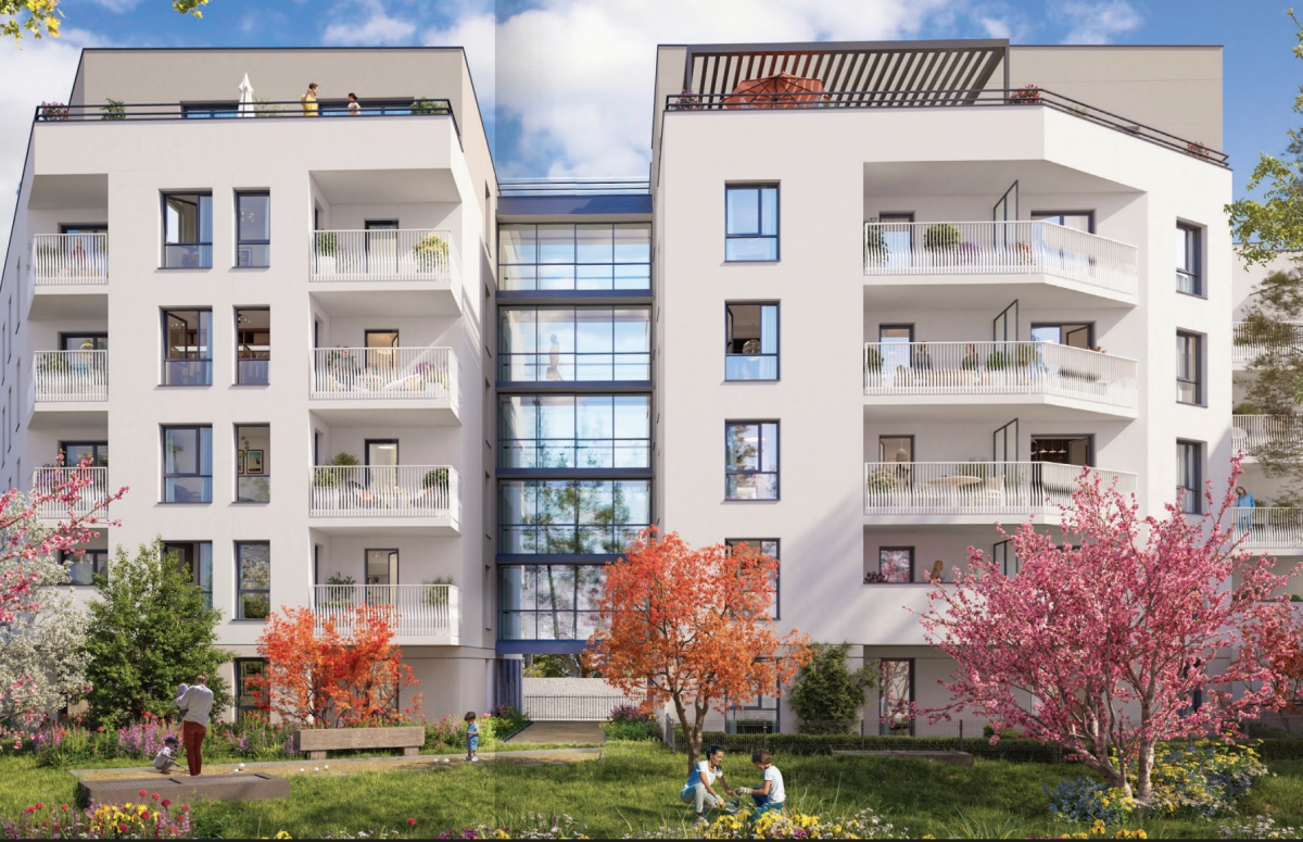 Photo 2 : T3 avec balcon et parking - Bron - 62m²