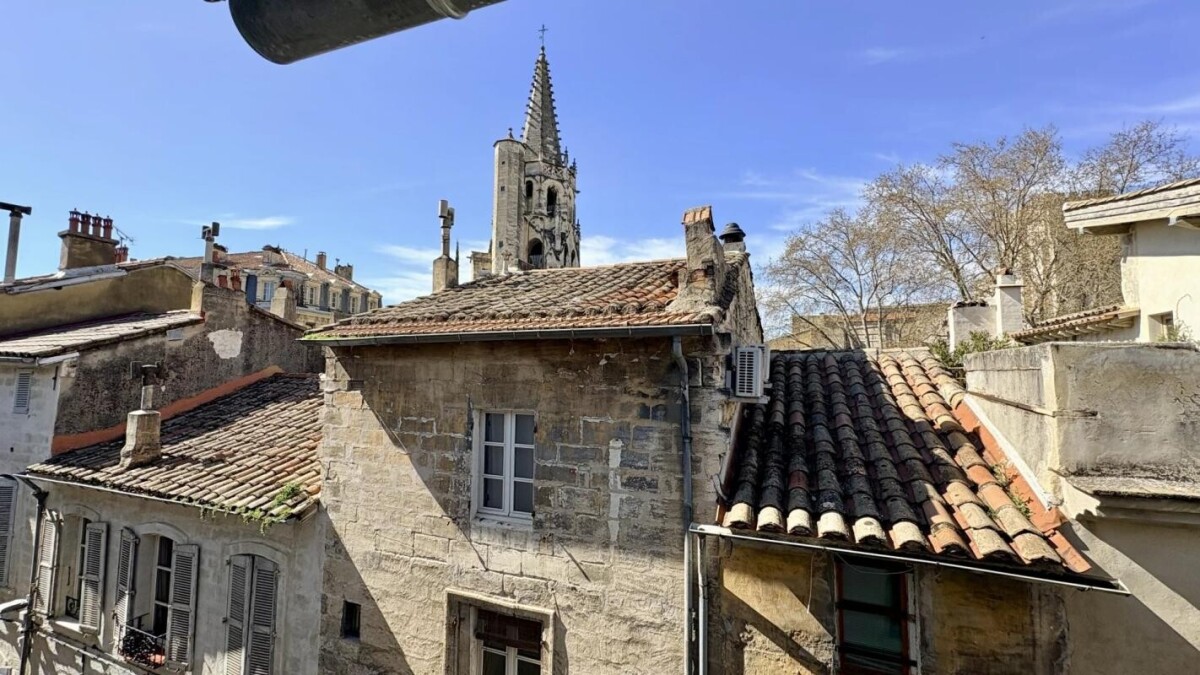 Photo 1 : Coup de coeur pour ce Charmant T2 de 52 m² sous les toits – Intramuros, quartier recherché avignonnais