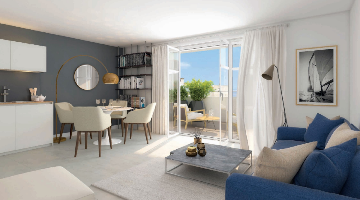 Photo 1 : T3 avec balcon et garage  - Lyon - 62m²