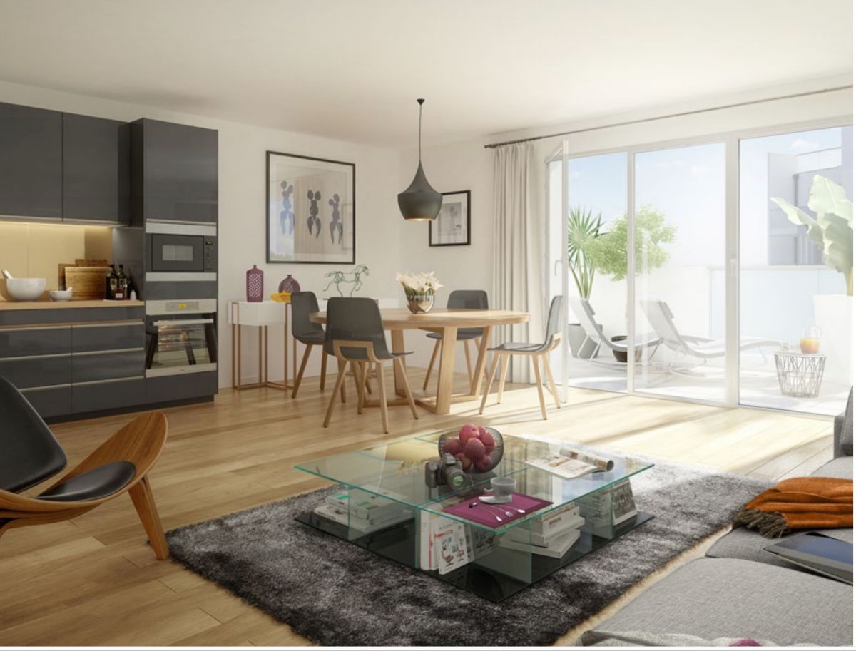 Photo 1 : T3 étage élevé avec terrasse Part Dieu - Lyon - 71m²