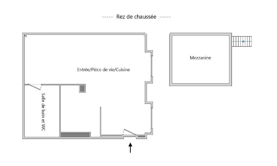 Photo 6 : Appartement - Paris 11ème - Studio + mezzanine - 37m²