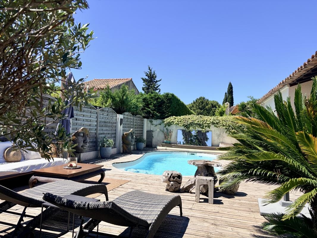 Photo 2 : GASSIN - Saint Martin - Maison ossature bois avec piscine