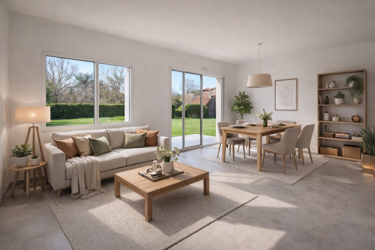 Photo 2 : T4 comme une maison avec jardin- Écully - 84m²