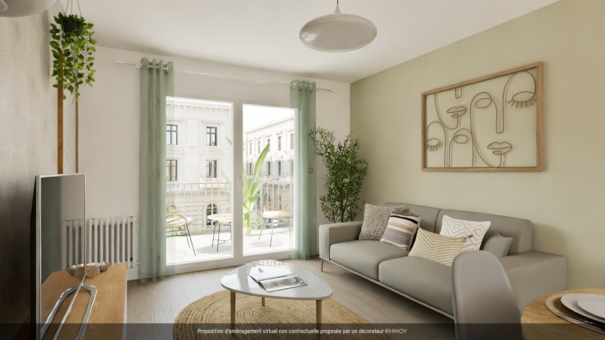 Photo 1 : NICE J.Garnier / Gambetta Appartement 4 pièces Terrasse cave