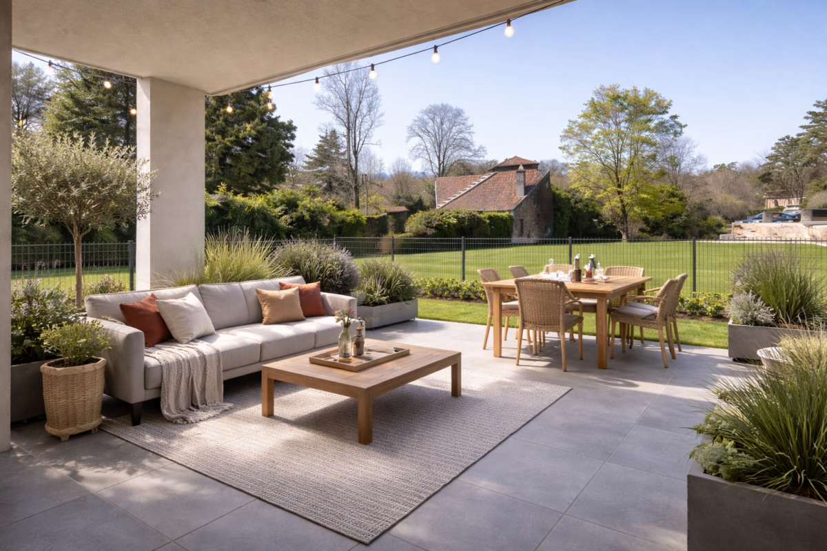 Photo 1 : T4 comme une maison avec jardin- Écully - 84m²