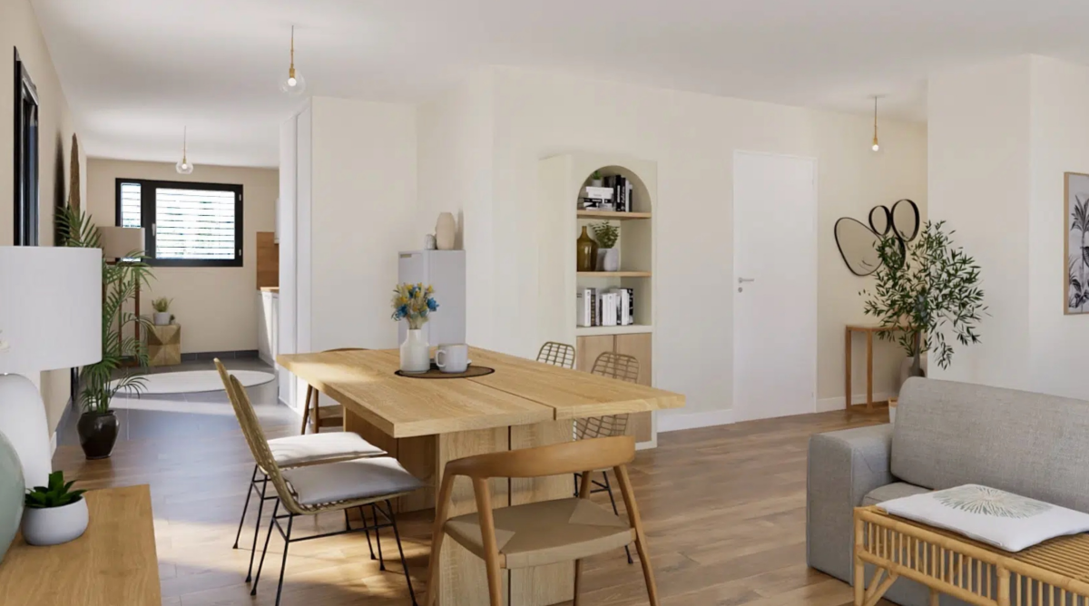 Photo 1 : T4 en étage neuf avec loggia- Lyon - 76m²