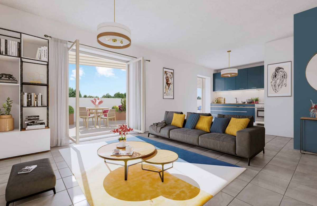 Photo 1 : T4 balcon lumineux commerces et parking- Lyon - 85m²
