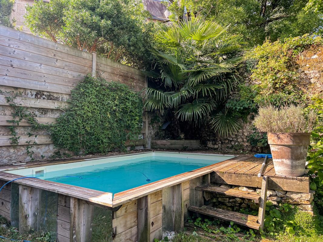 Photo 2 : Rare à Poitiers centre : Maison médiévale avec jardin, pisci