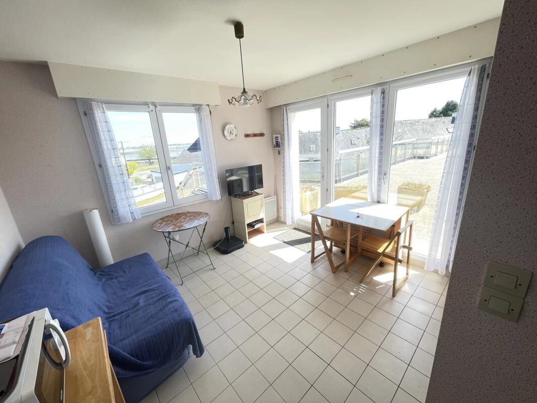 Photo 4 : T1 bis 29,17 m² + Terrasse commune - vue mer - plage 100 m Cave et Pk – 1er étage – Damgan