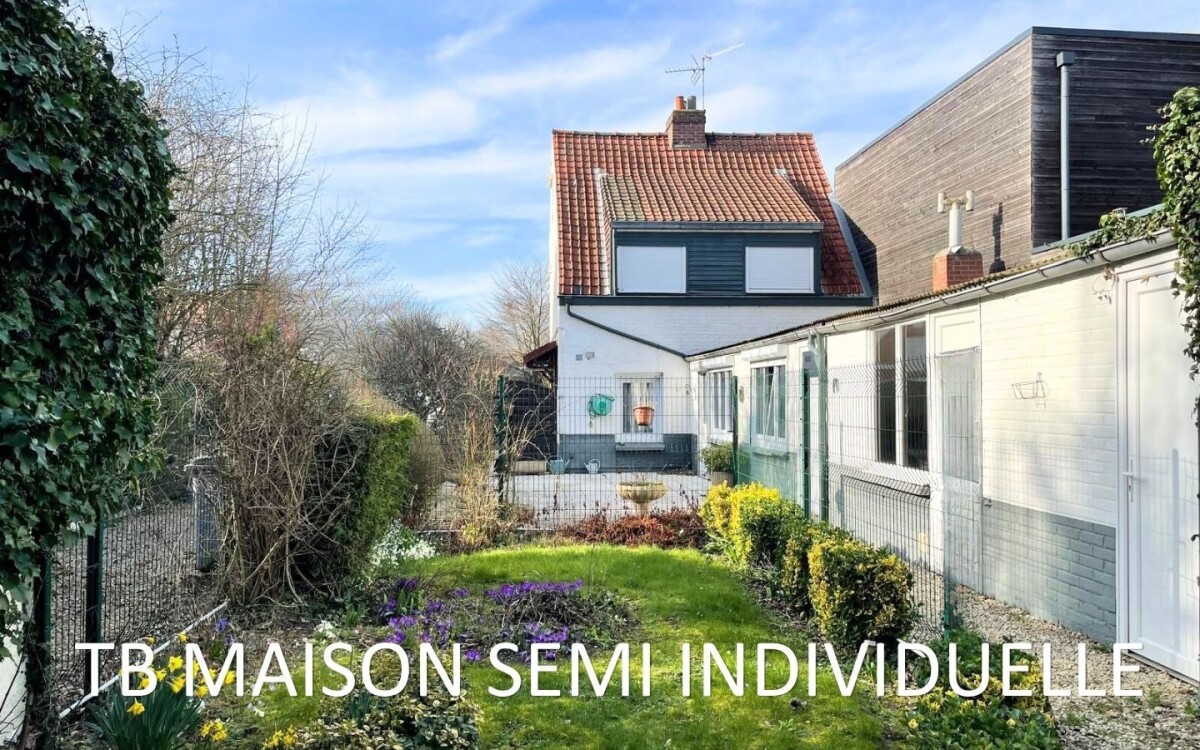Photo 1 : Maison semi individuelle, 3 chbres, jardin, garage, parking