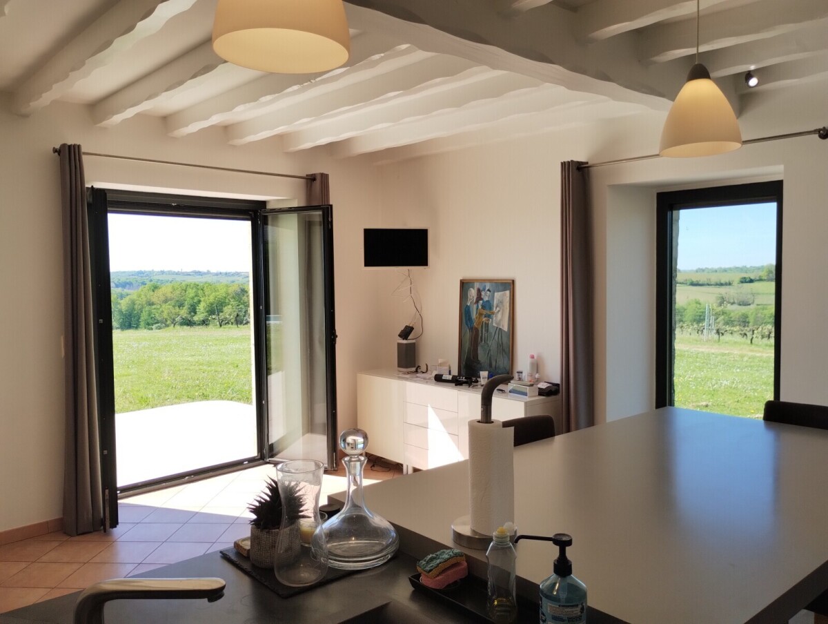 Photo 6 : Entre-deux-Mers, maison ancienne rénovée avec vue dominante