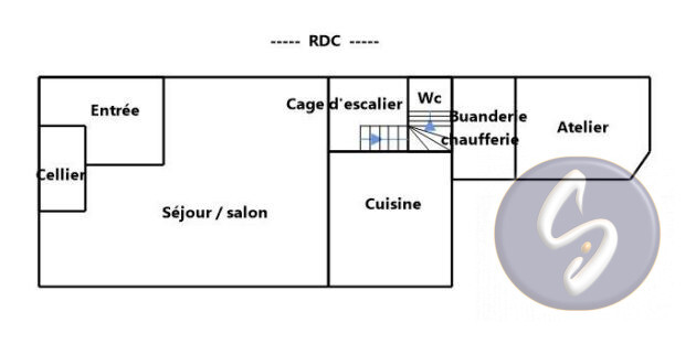 Photo 18 : MAISON DE VILLE AVEC COUR TERRASSE ET STATIONNEMENT