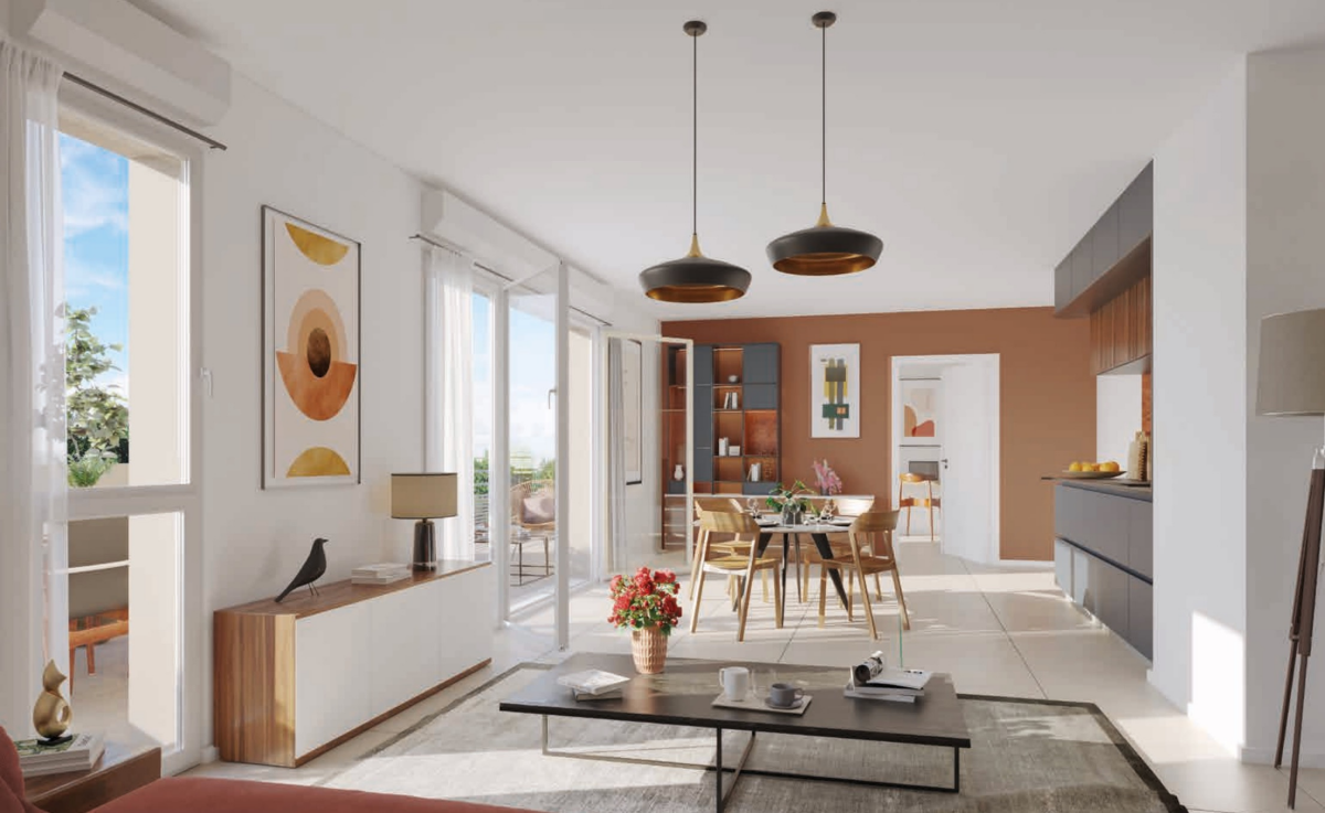 Photo 1 : Grand T3 avec balcon lumineux - Lyon - 72m²