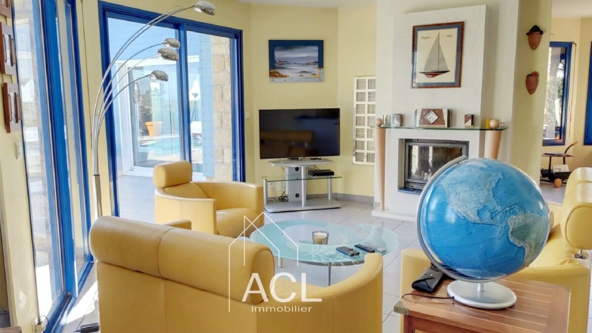 Photo 4 : Maison d’architecte avec piscine à 200 m des plages