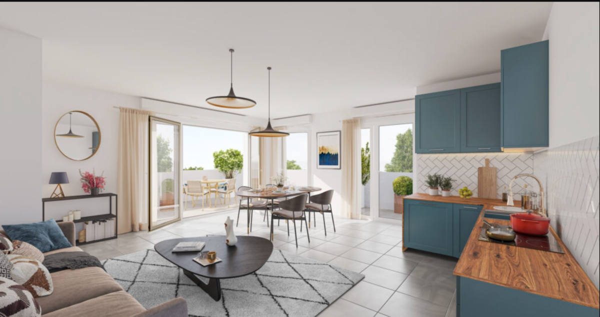 Photo 1 : T4 dernier étage terrasse - Vénissieux - 90m²