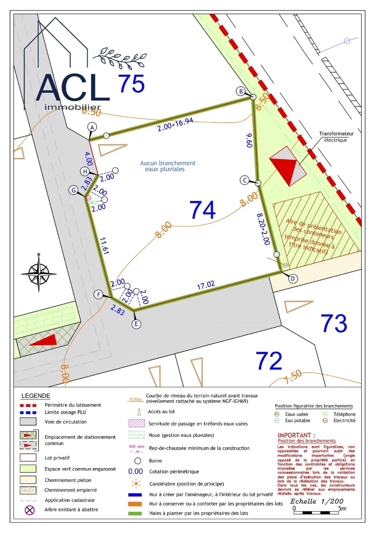 Photo 3 : Terrain à bâtir viabilisé de 370 m2 proche des plages